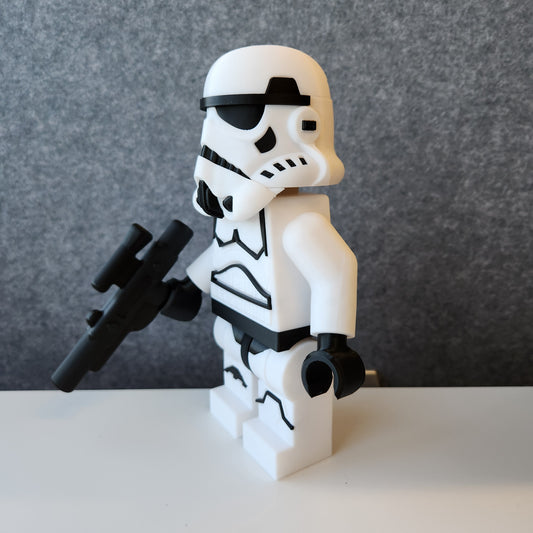 Big Bricks Stormtrooper -3D Printed - Art Decor