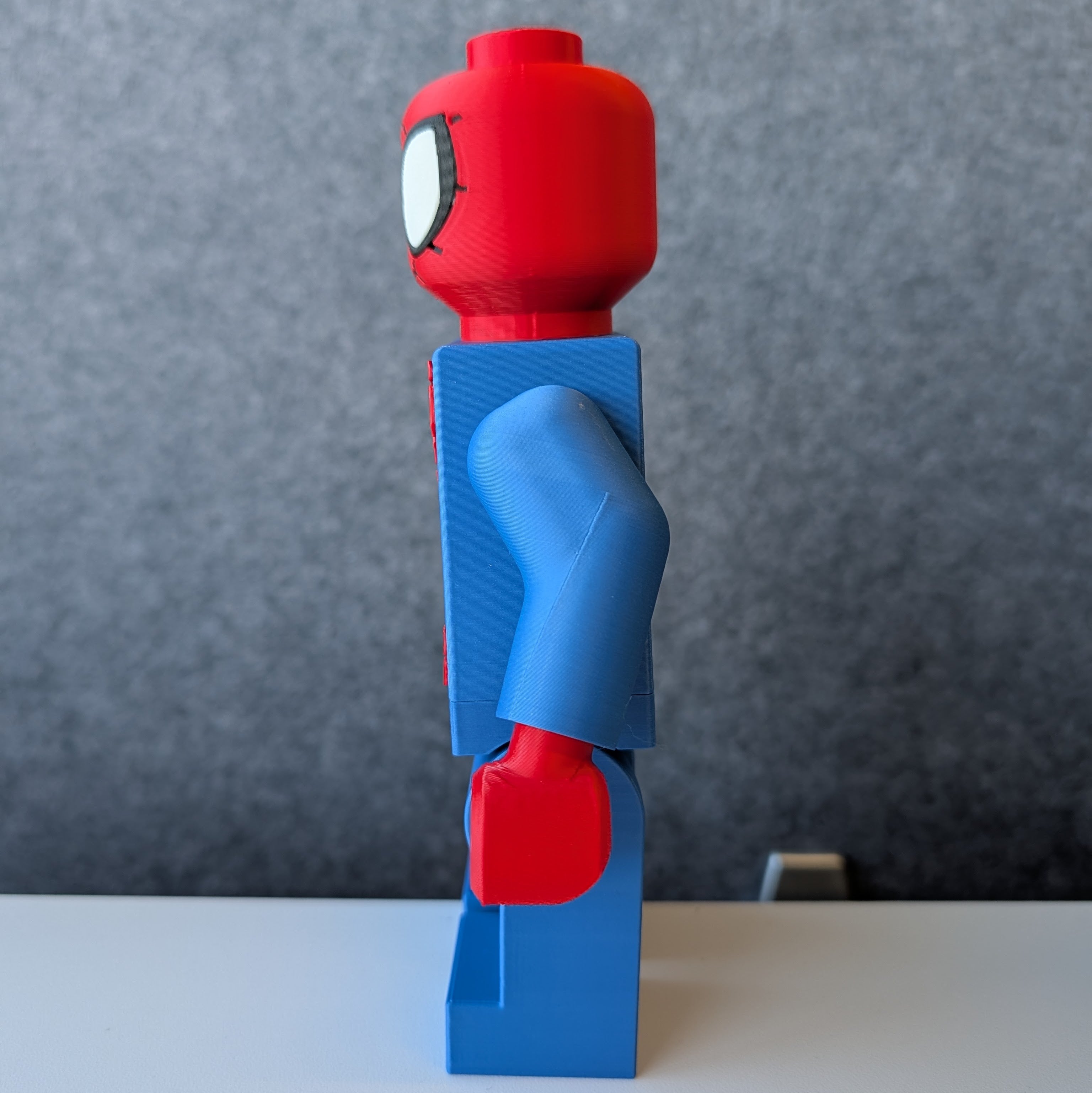 Big Bricks Spider Man | 3D Printed | Art Decor - 8in Tall