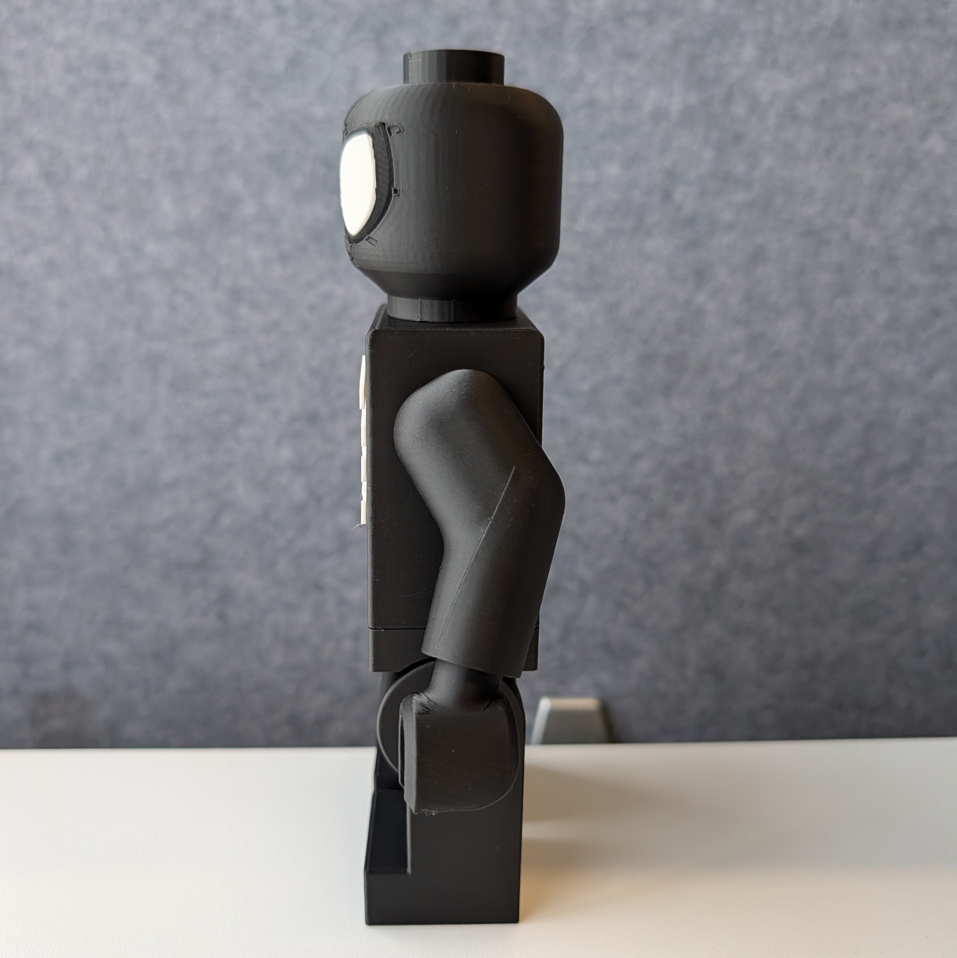 Big Bricks Symbiote Spider Man | 3D Printed | Art Decor - 8in tall