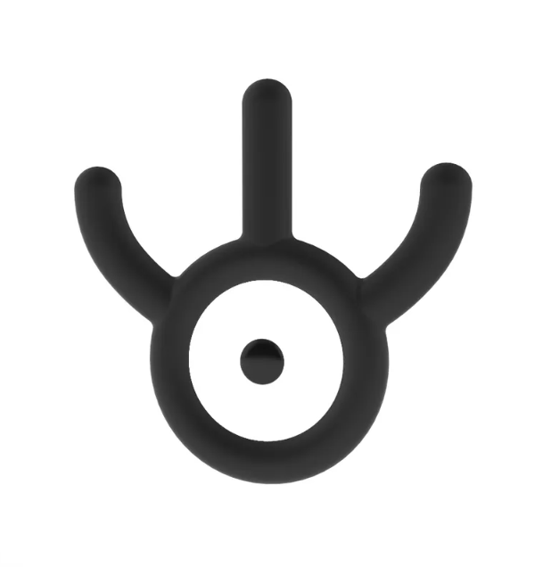 3D Printed Pokemon Unown Airtag Holder with Key Ring - Flexible Plastic - made to order