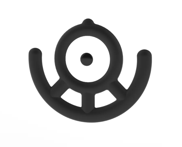 3D Printed Pokemon Unown Airtag Holder with Key Ring - Flexible Plastic - made to order
