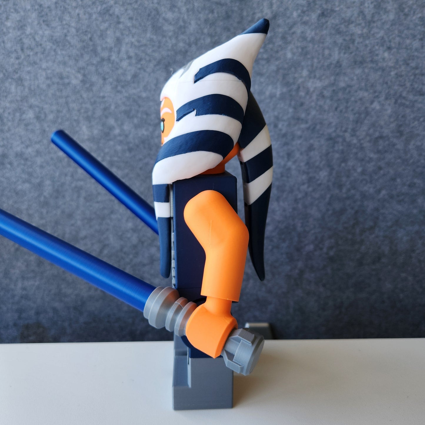 Big Bricks Ahsoka Tano | 3D Printed | Art Decor - 9in tall