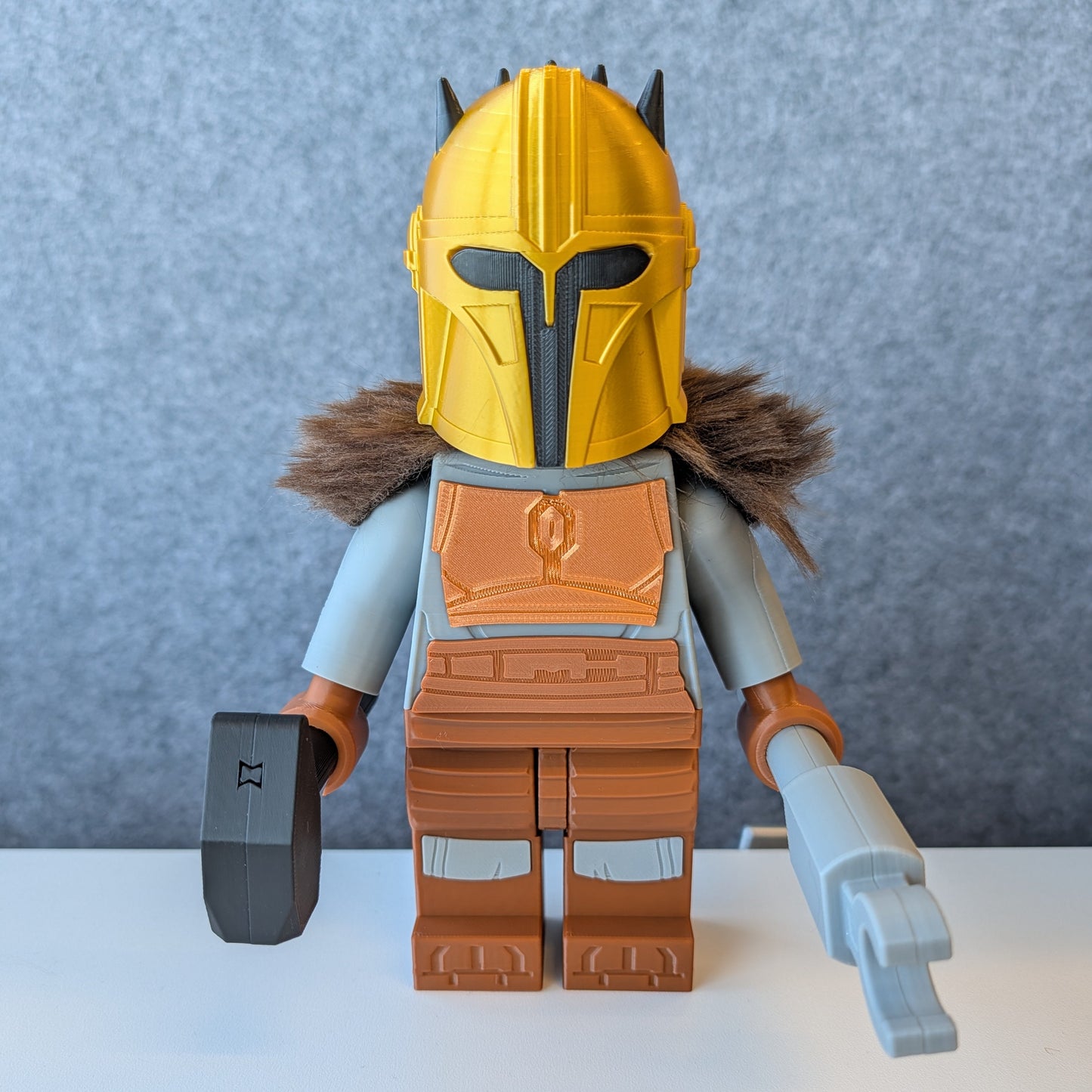 Big Bricks The Armorer | 3D Printed | Art Decor - 9in Tall