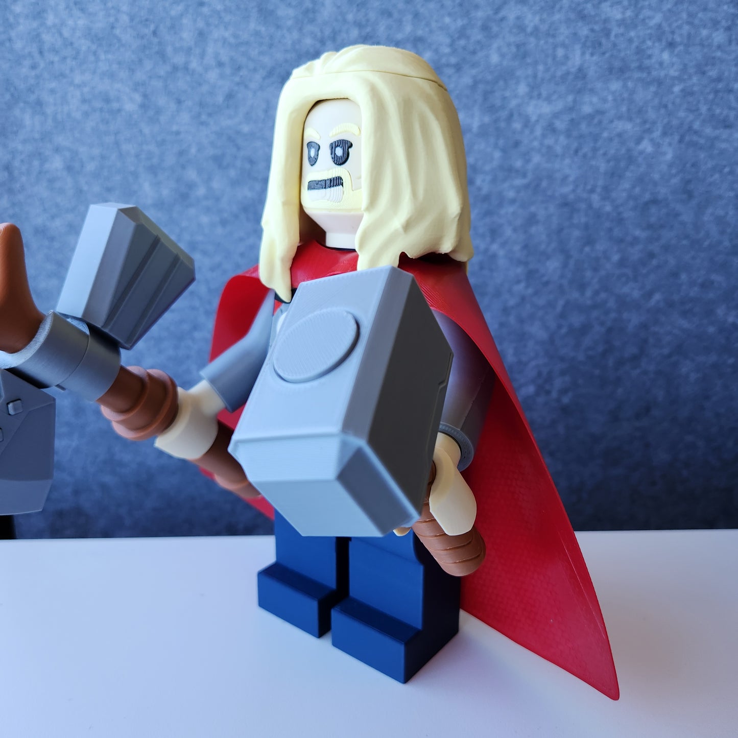 Big Bricks Thor | 3D Printed | Art Decor - 8.5in tall