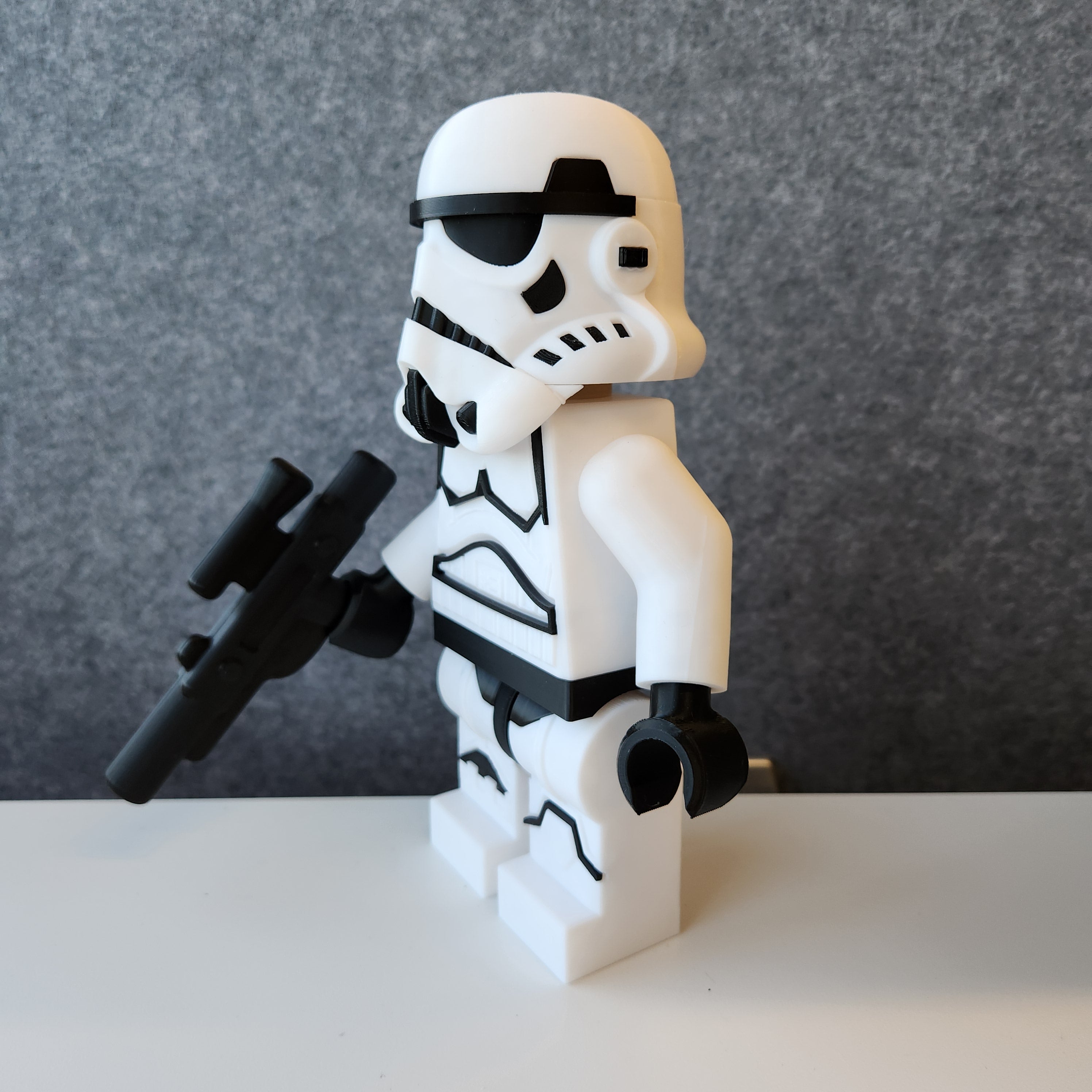 Big Bricks Stormtrooper -3D Printed - Art Decor