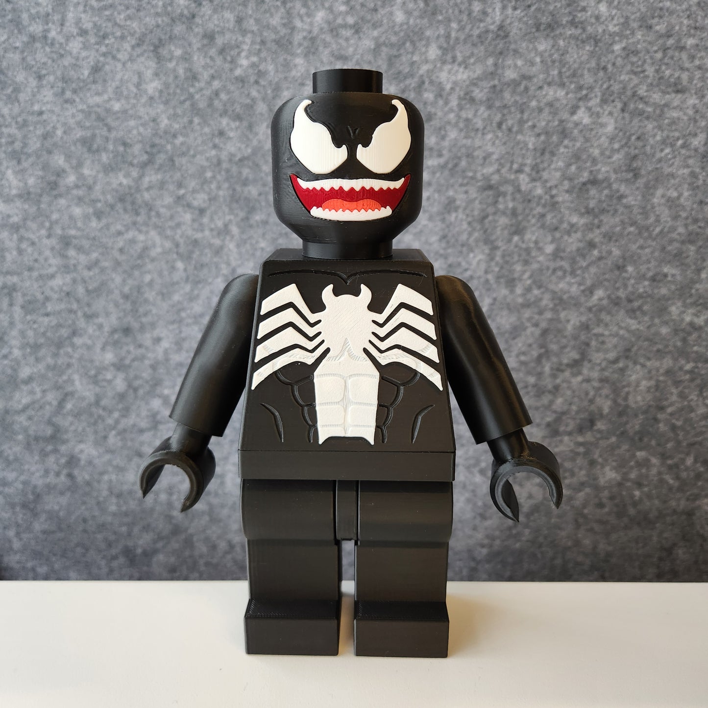 Big Bricks Venom | 3D Printed | Art Decor - 8in & 12in Tall