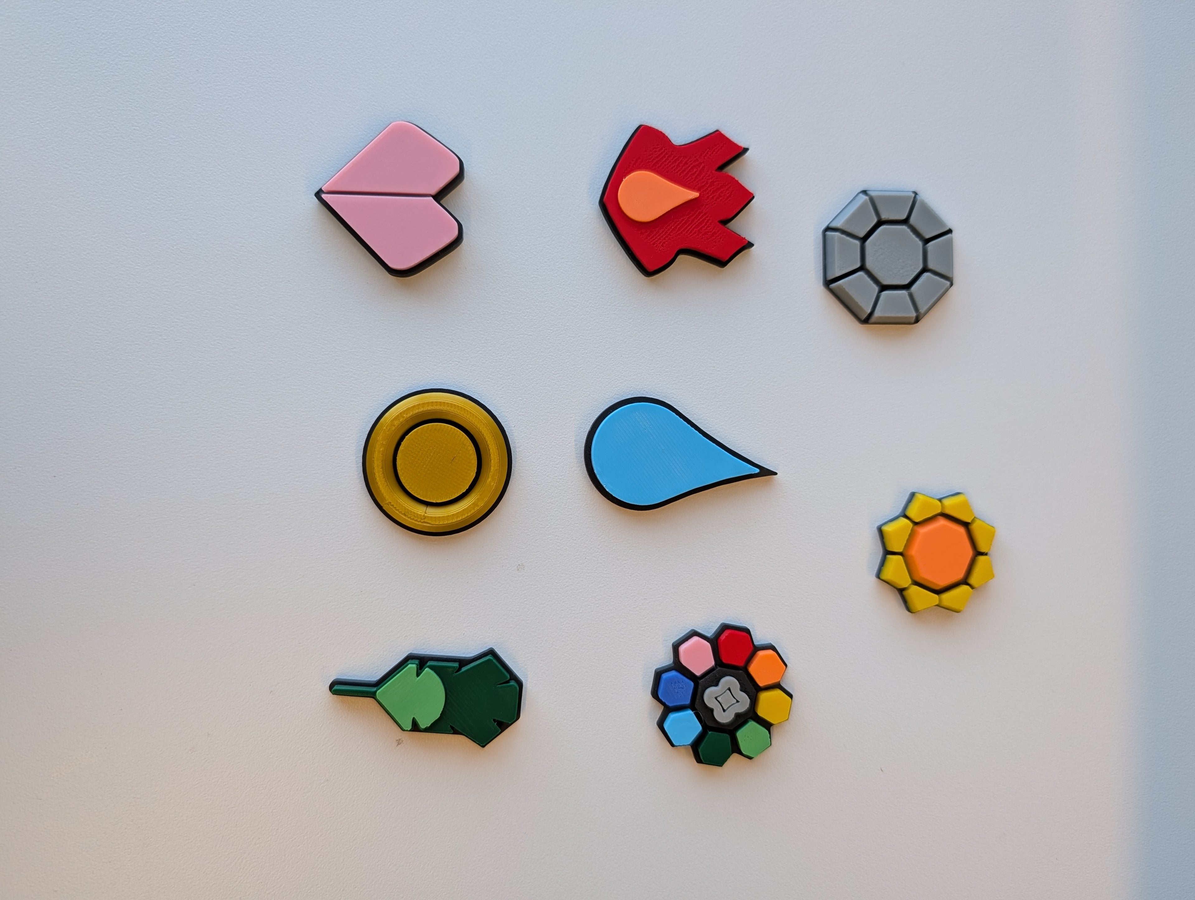 Kanto Badge Magnets | 3D Printed | Art Decor