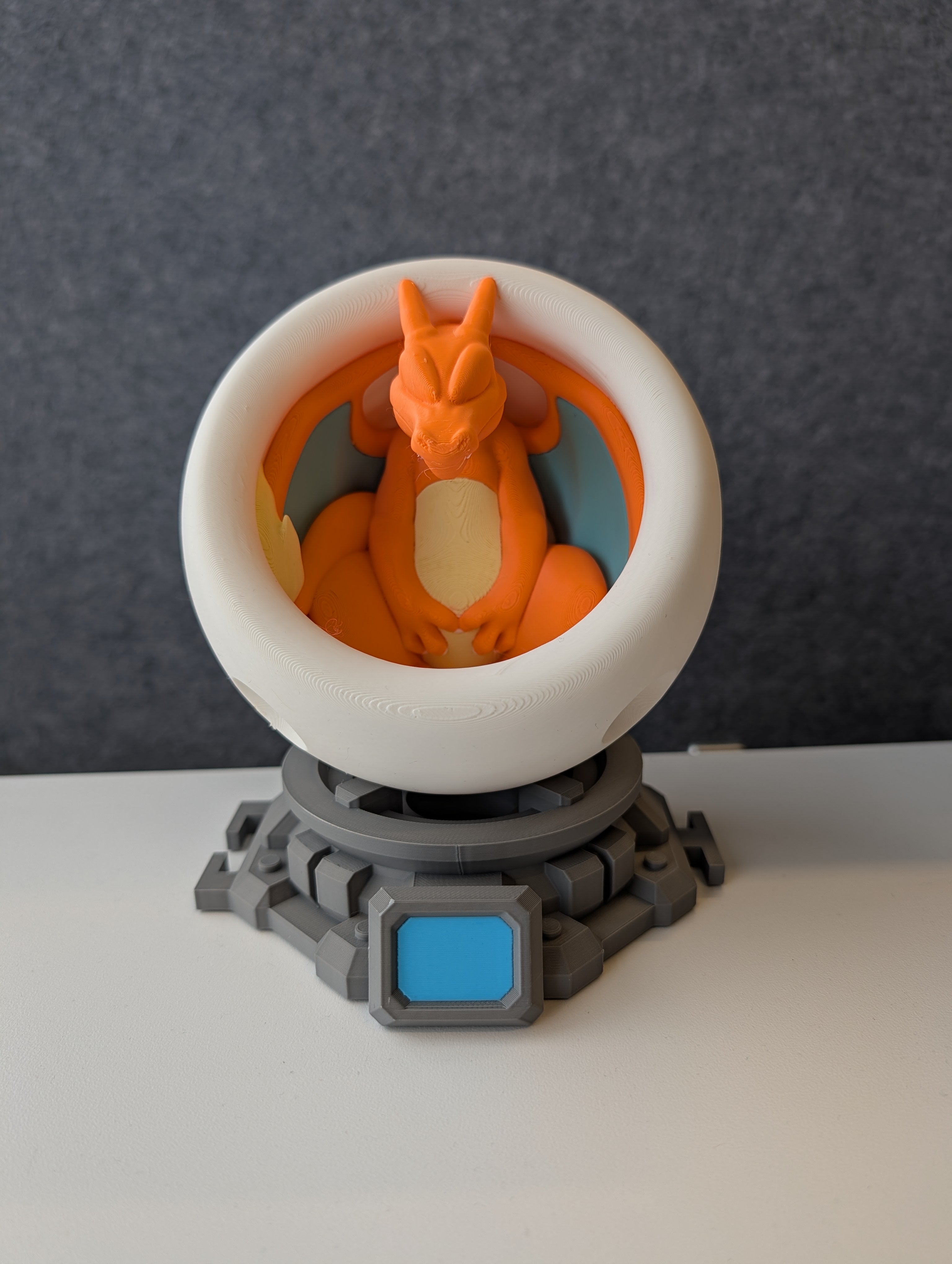 3D Printed Charizard in the Healing Pod - 3D Printed