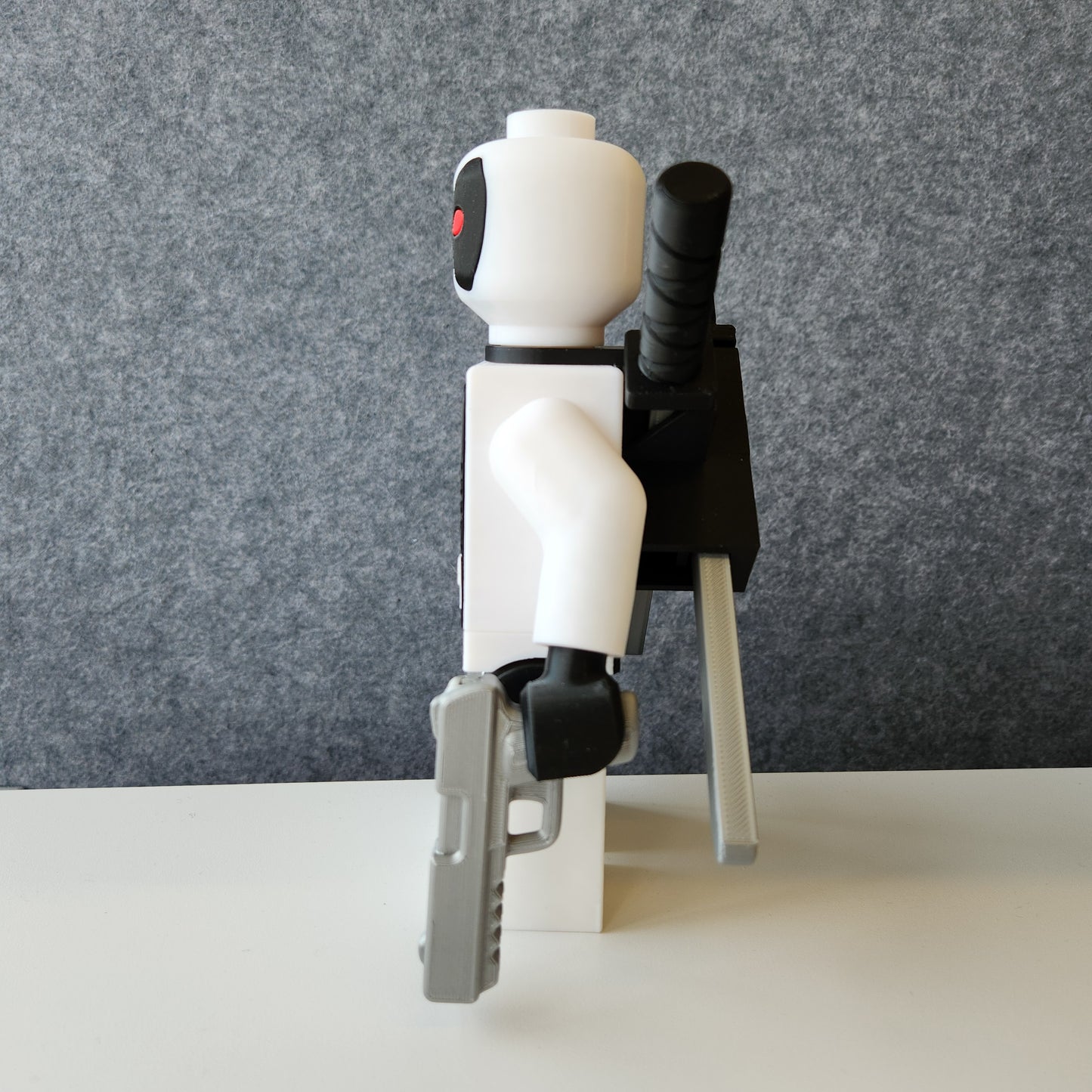 Big Bricks Deadpool | 3D Printed | Art Decor - 8.25 in Tall