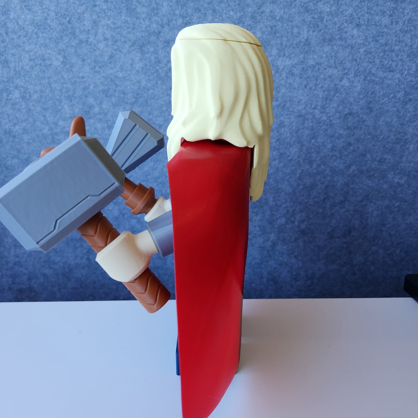 Big Bricks Thor | 3D Printed | Art Decor - 8.5in tall
