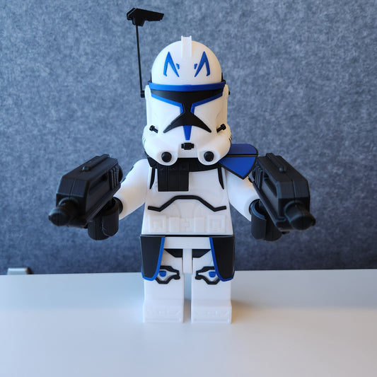 Big Bricks Captain Rex | 3D Printed | Art Decor - 9in tall