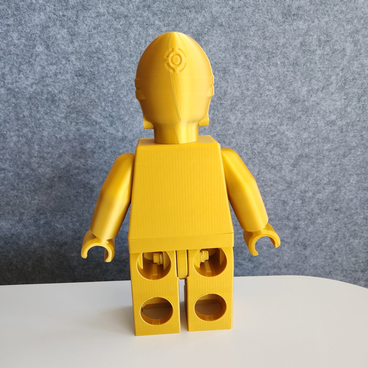Big Bricks C-3PO | 3D Printed | Art Decor - 8.5in Tall
