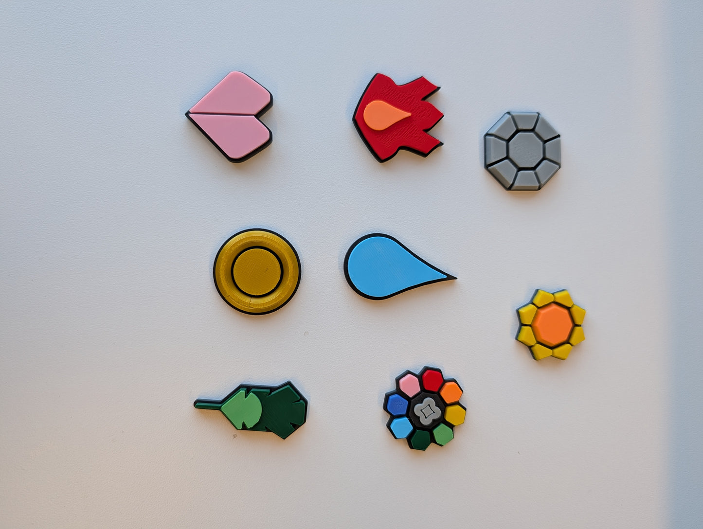 Kanto Badge Magnets | 3D Printed | Art Decor