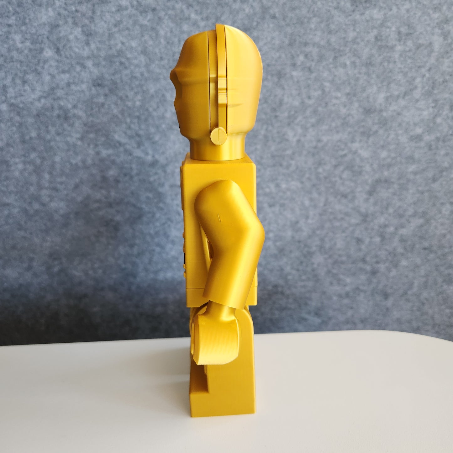 Big Bricks C-3PO | 3D Printed | Art Decor - 8.5in Tall