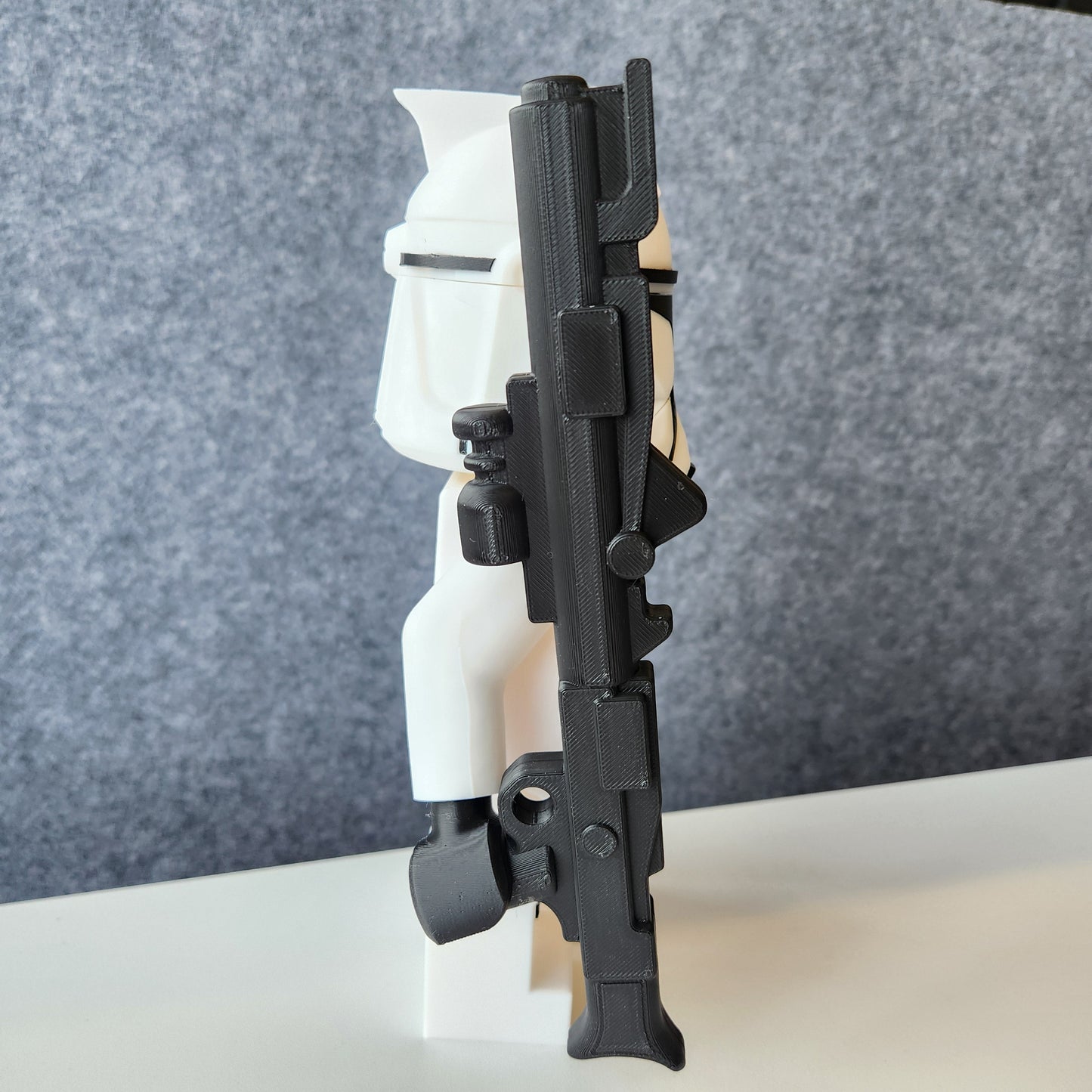 Big Bricks Clone Trooper Phase 1 | 3D Printed | Art Decor - 9in tall