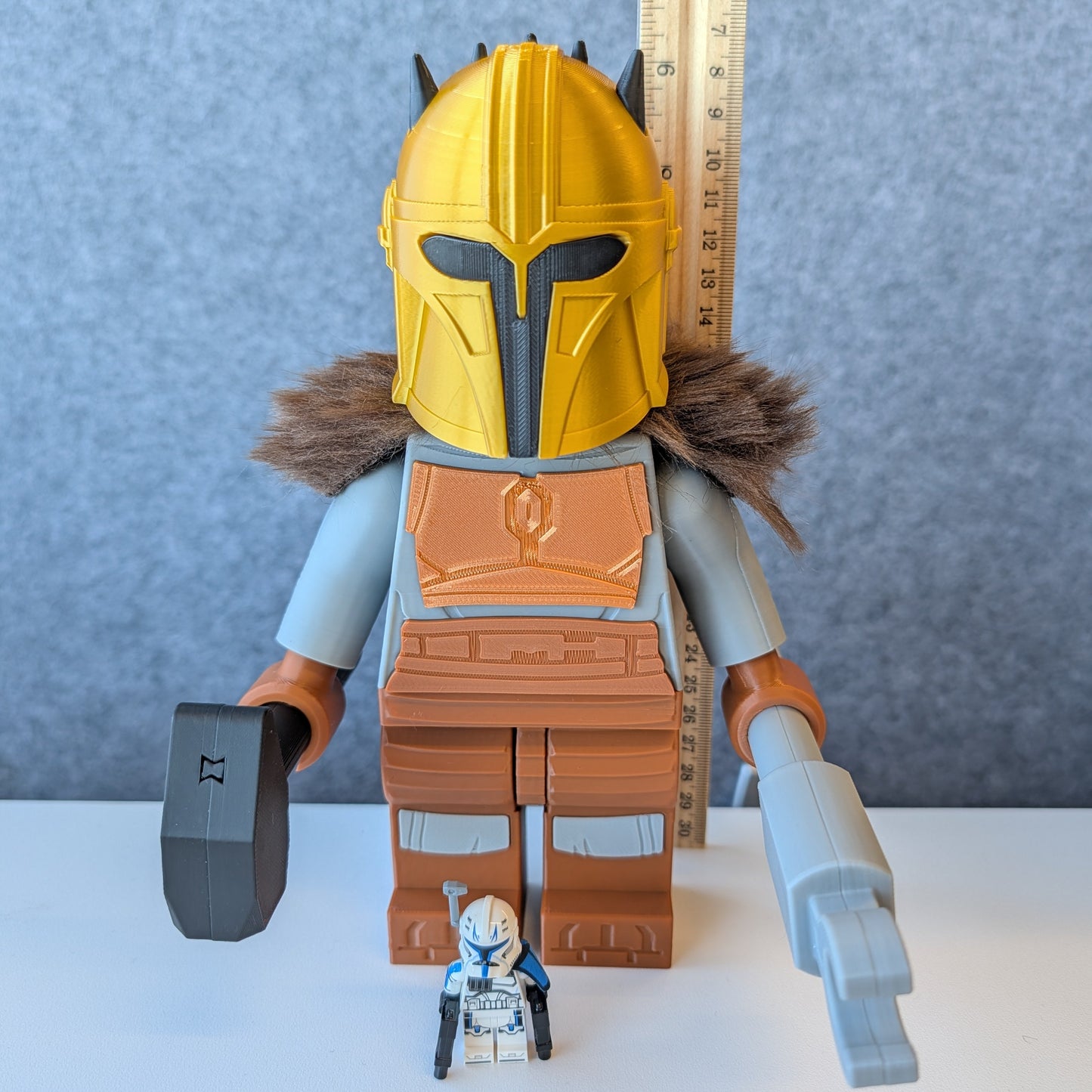 Big Bricks The Armorer | 3D Printed | Art Decor - 9in Tall