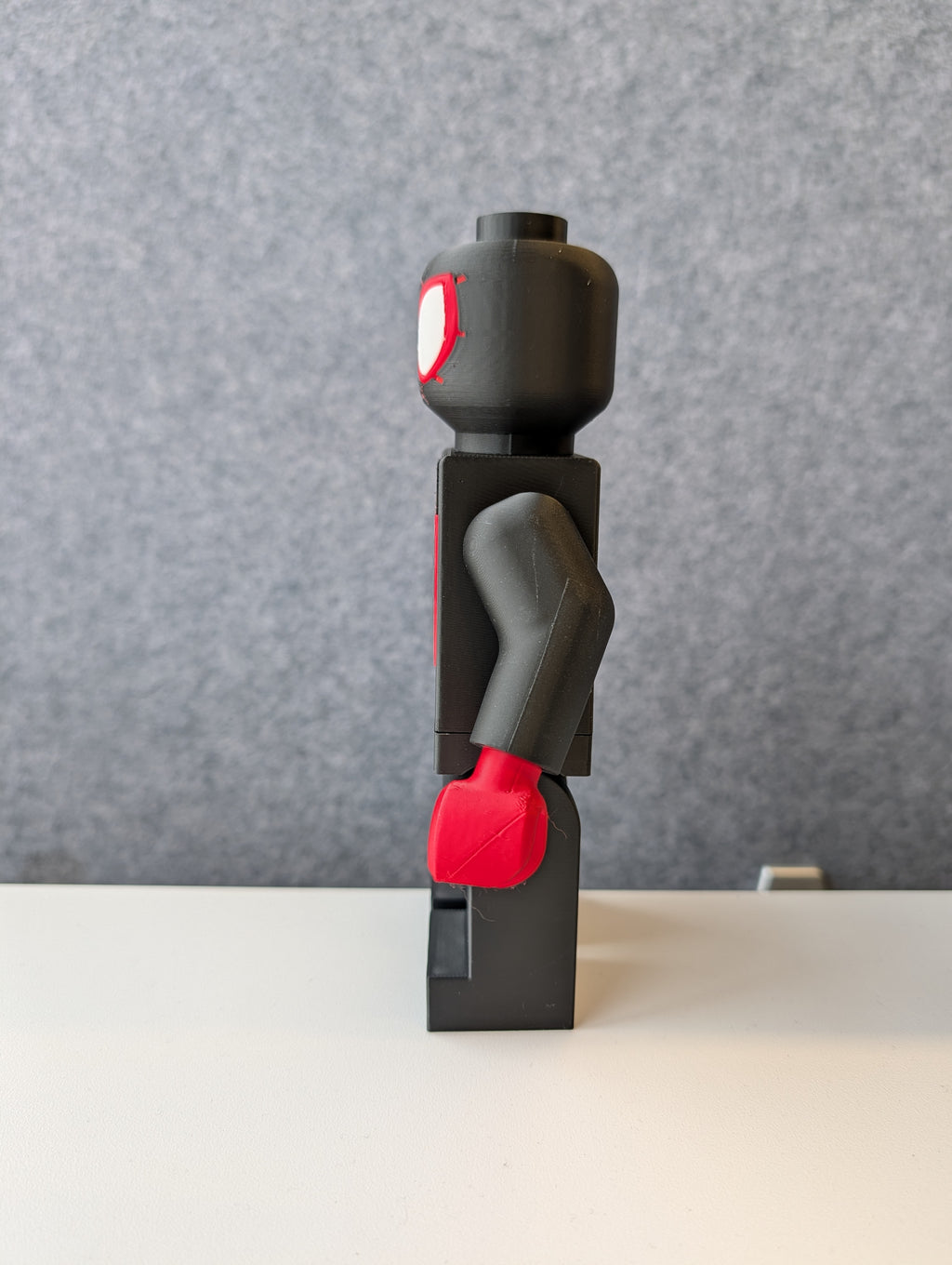 Big Bricks Miles Morales | 3D Printed | Art Decor - 8in Tall