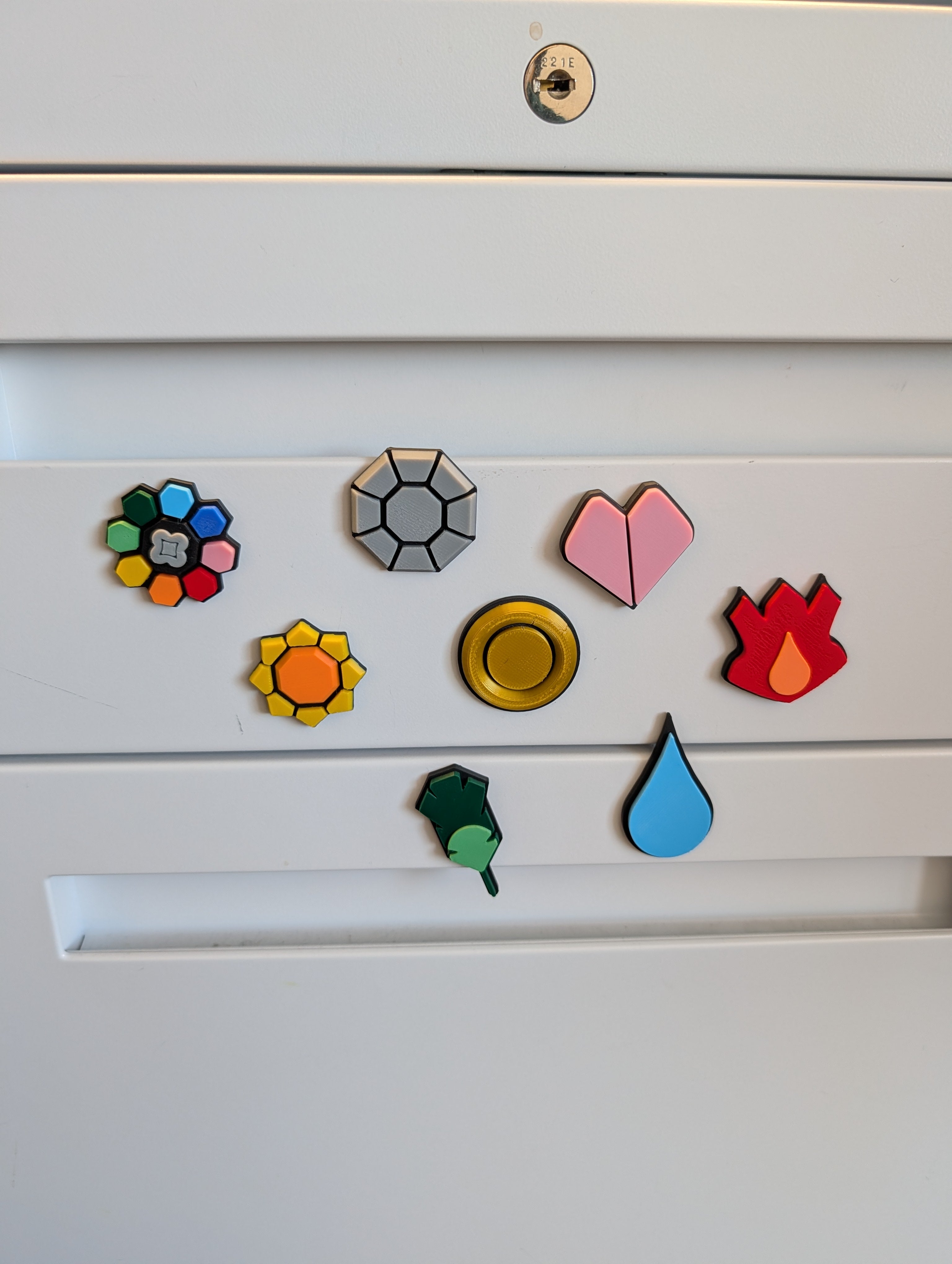 Kanto Badge Magnets | 3D Printed | Art Decor