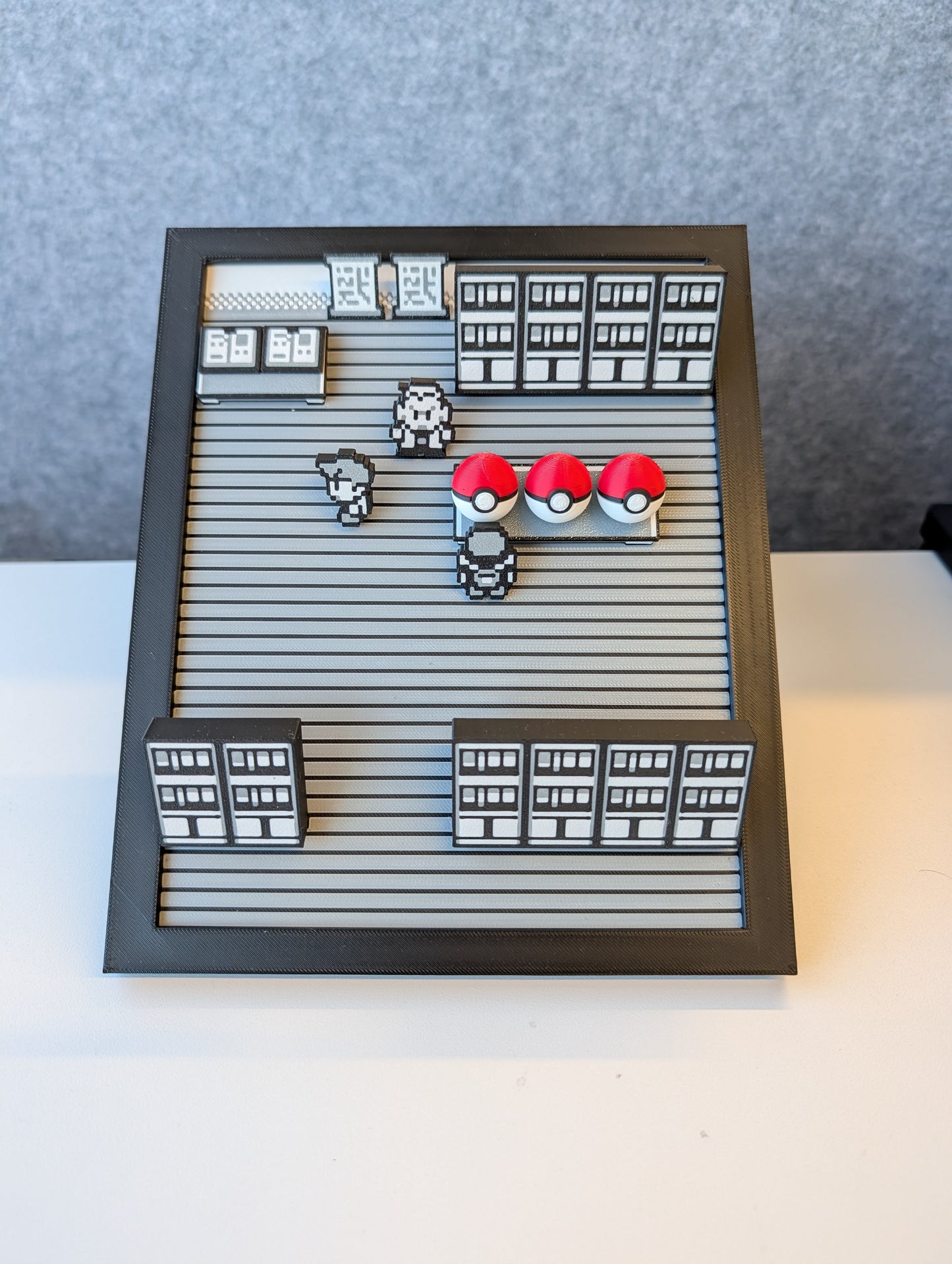 Professor Oaks Choose Your Pokemon Scene Frame | 3D Printed | Decor