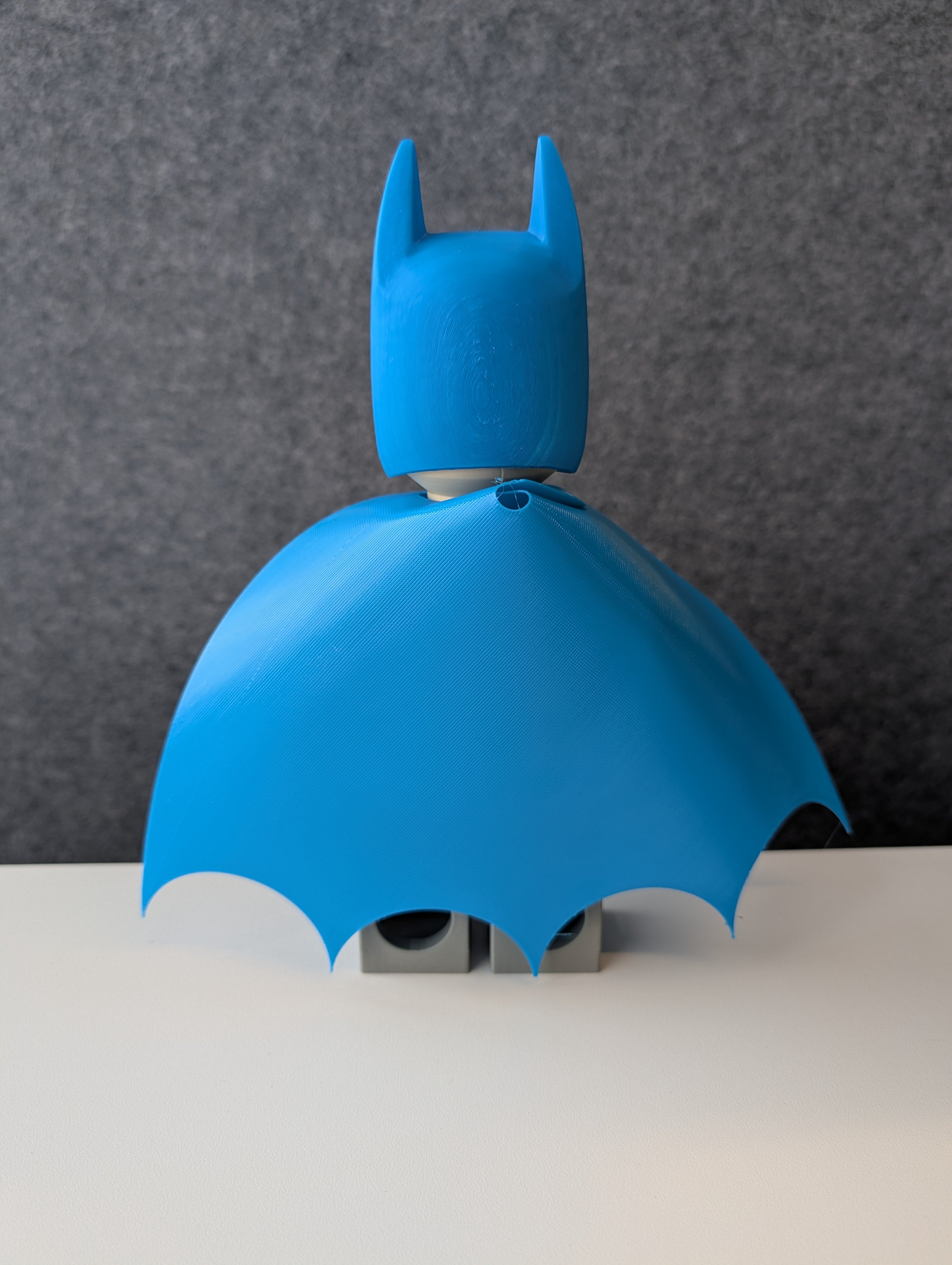 Big Bricks Classic Blue Batman - 3D Printed - Art Decor