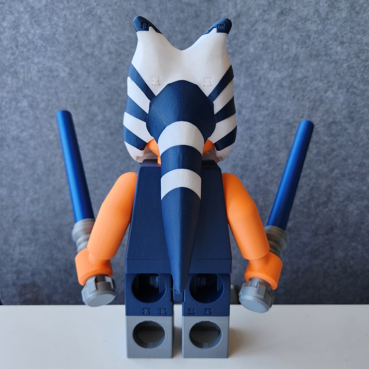 Big Bricks Ahsoka Tano | 3D Printed | Art Decor - 9in tall