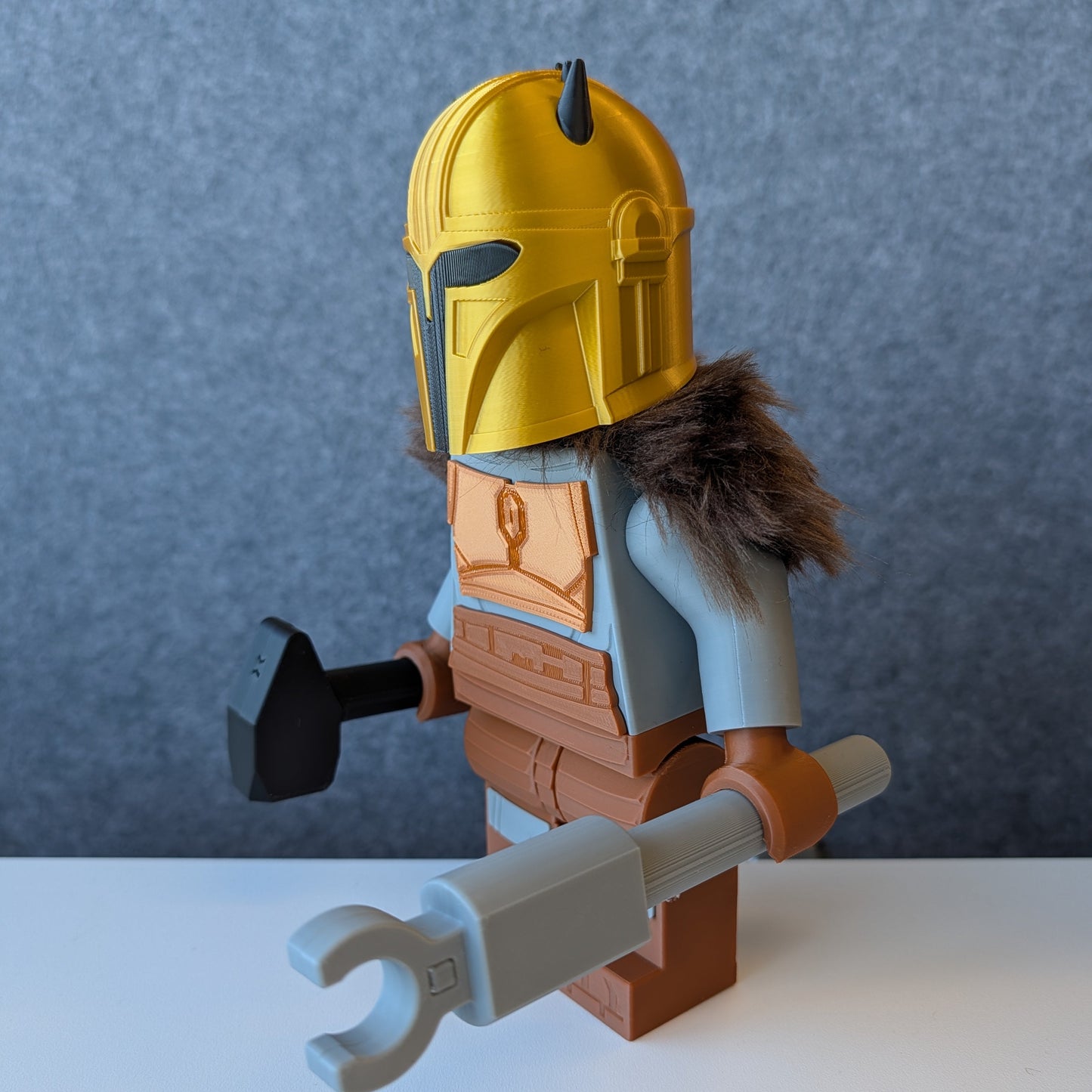 Big Bricks The Armorer | 3D Printed | Art Decor - 9in Tall