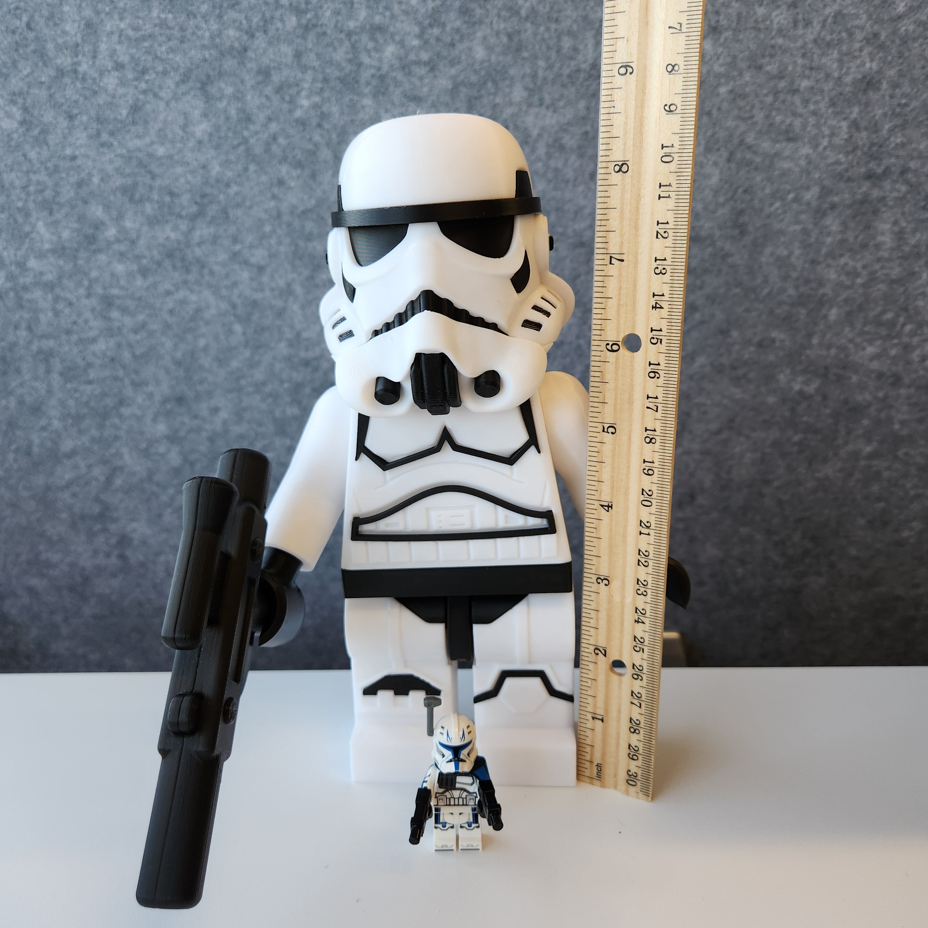 Big Bricks Stormtrooper -3D Printed - Art Decor