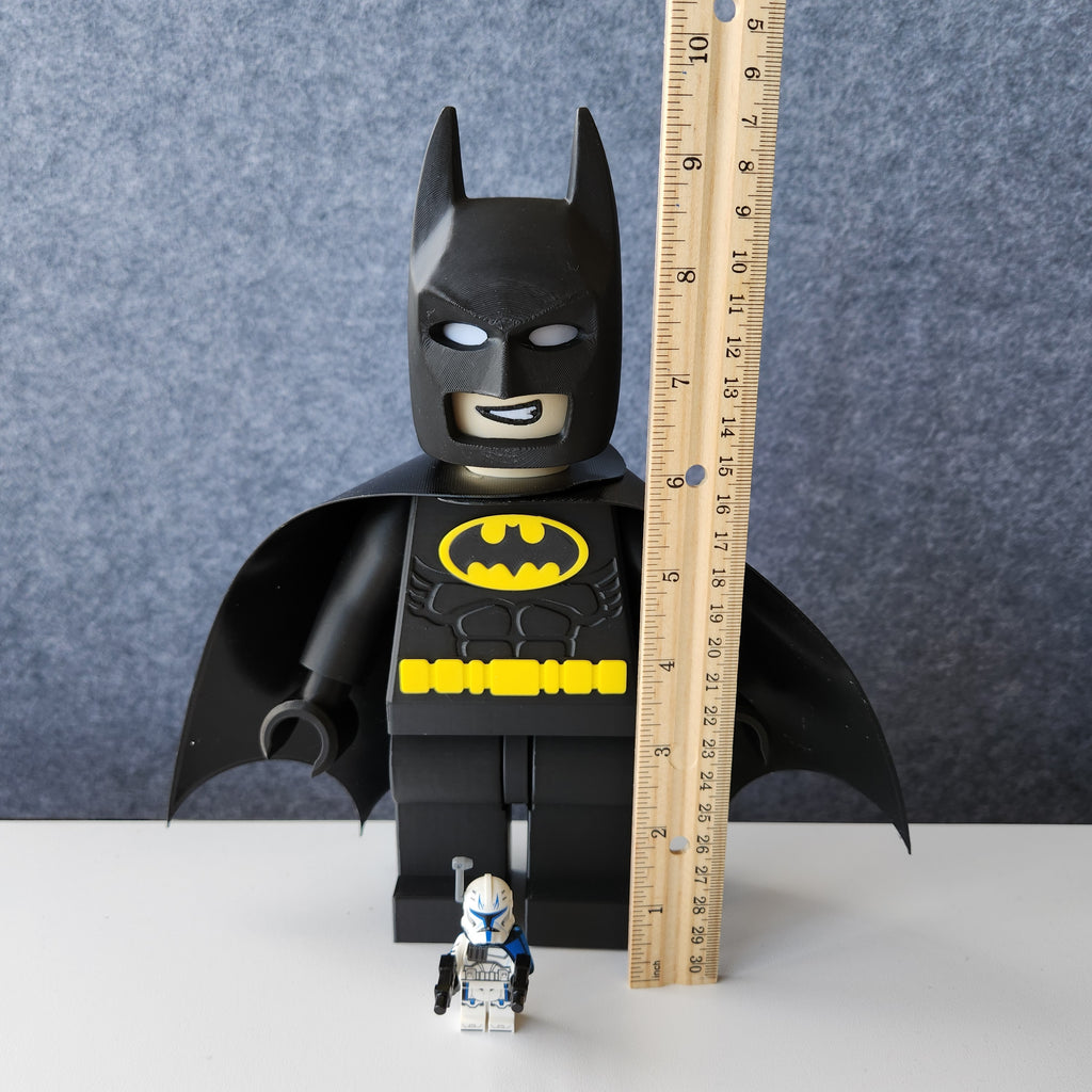 Big Bricks Batman - 3D Printed - Art Decor