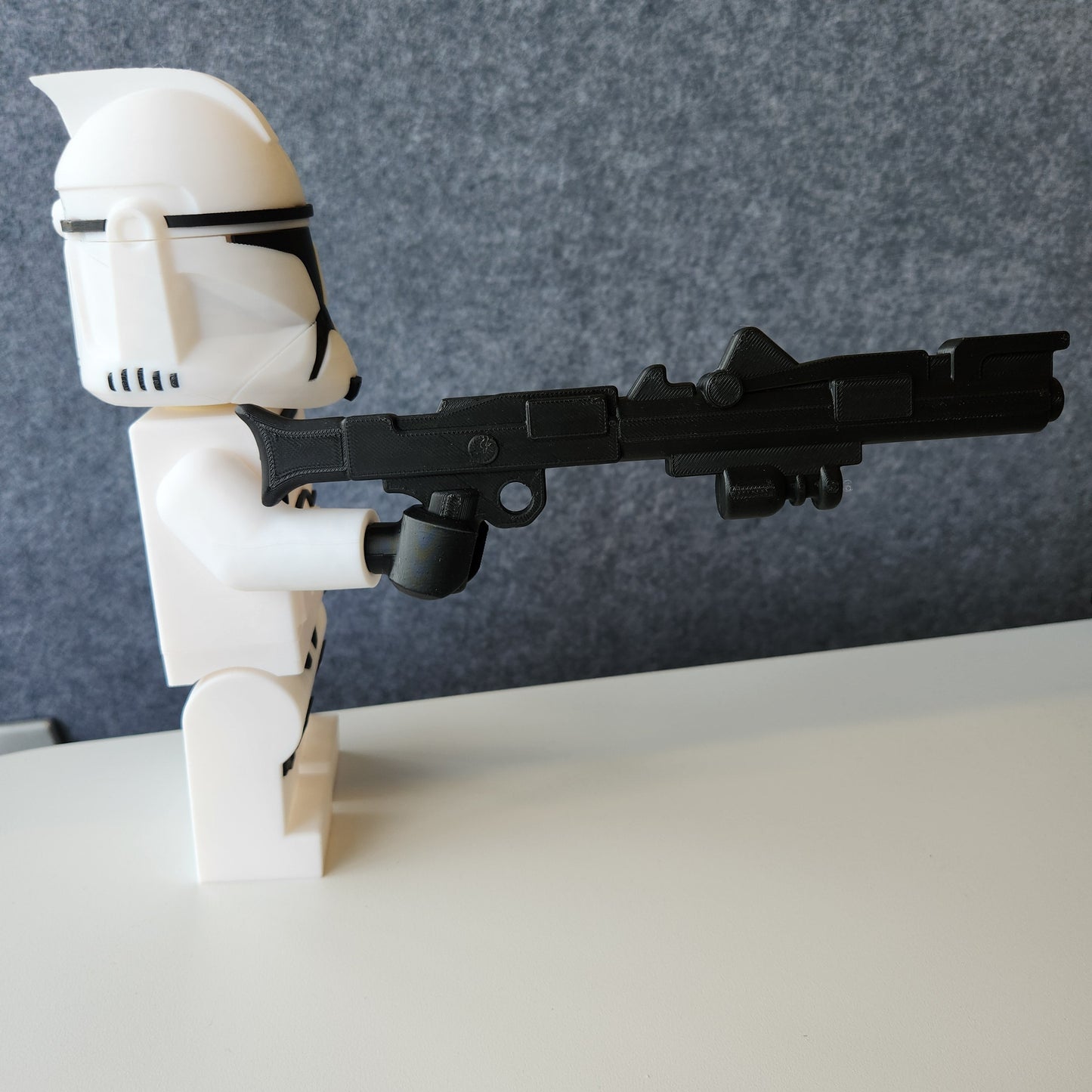 Big Bricks Clone Trooper Phase 1 | 3D Printed | Art Decor - 9in tall