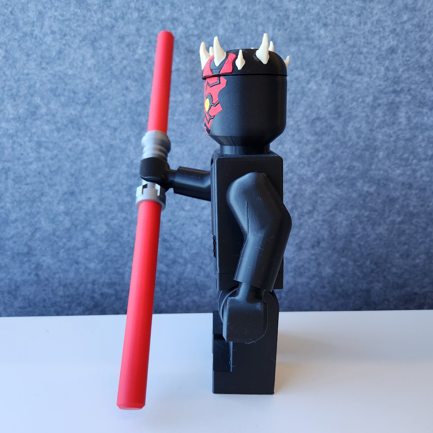 Big Bricks Darth Maul | 3D Printed | Art Decor - 8.5in tall