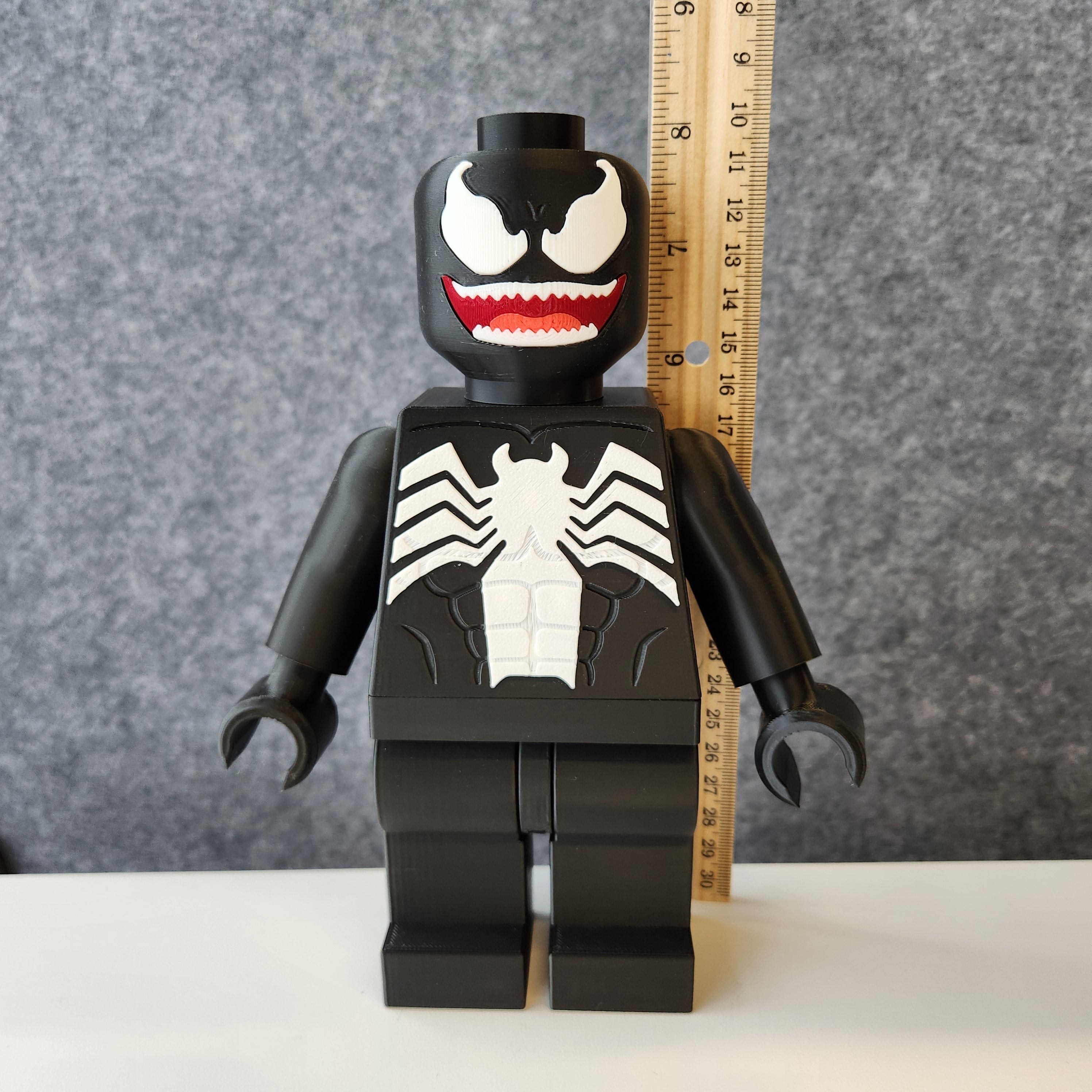 Big Bricks Venom | 3D Printed | Art Decor - 8in Tall