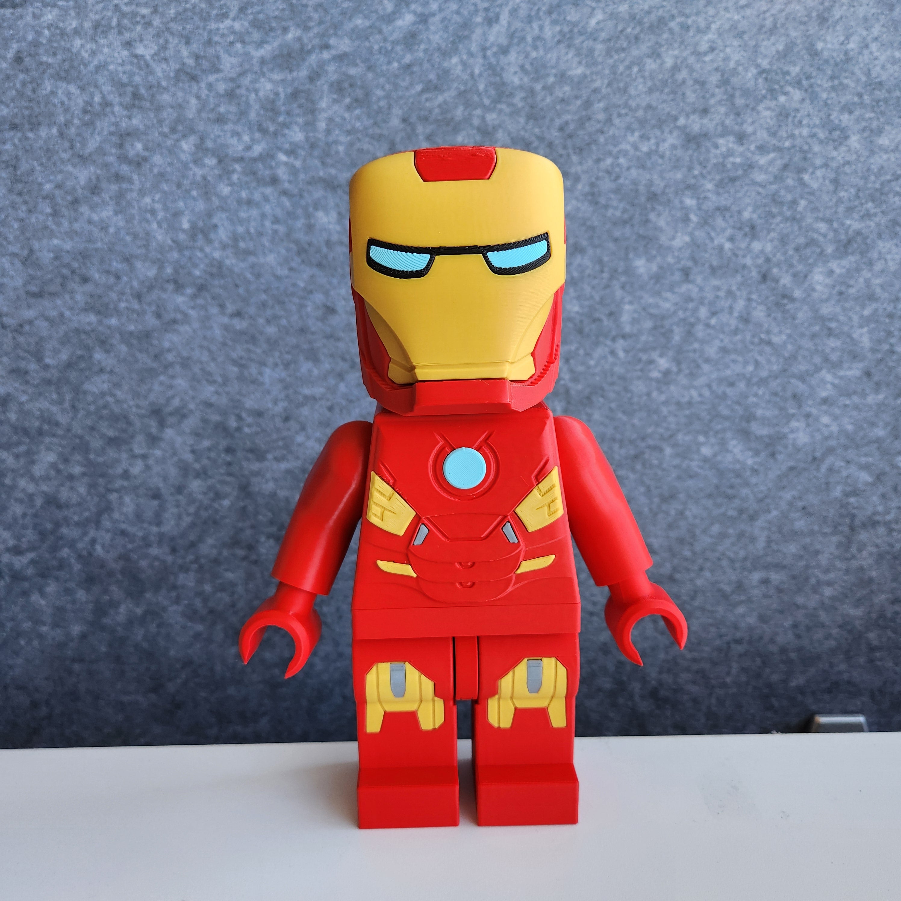 Big Bricks Iron Man | 3D Printed | Art Decor