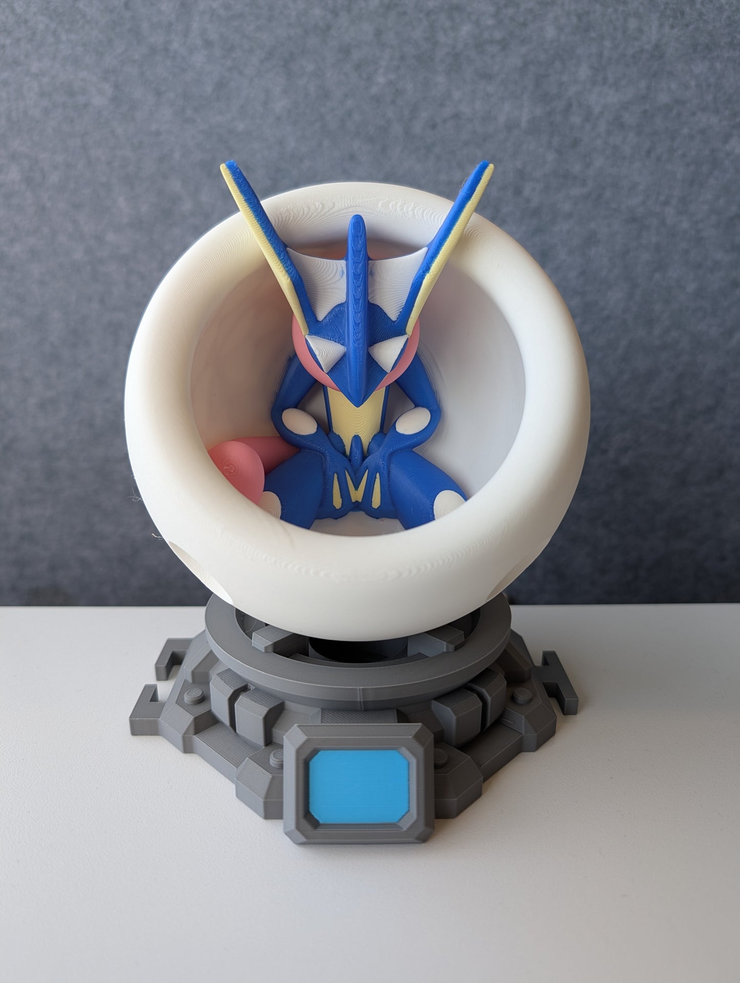 Greninja in the Healing Pod | 3D Printed