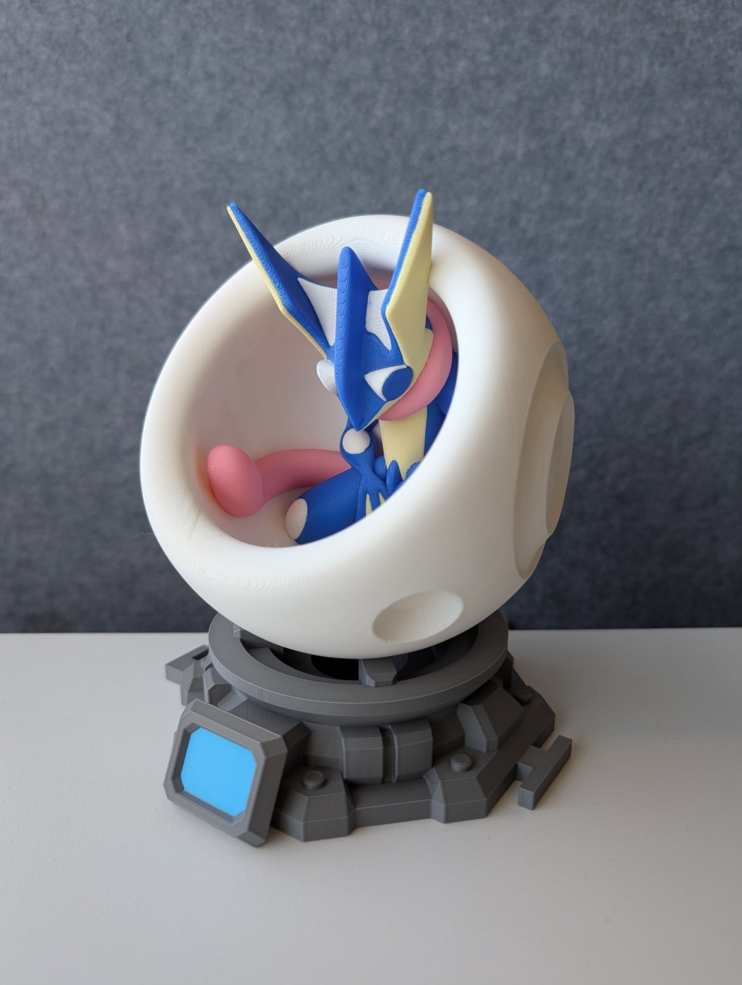 Greninja in the Healing Pod | 3D Printed