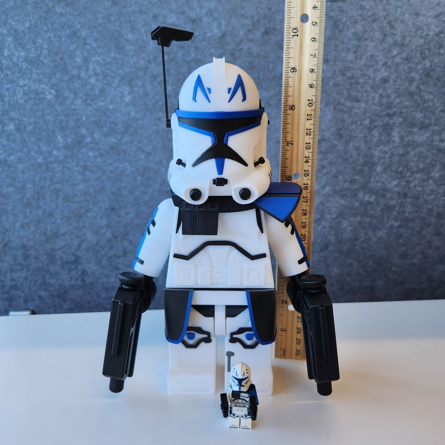 Big Bricks Captain Rex | 3D Printed | Art Decor - 9in tall